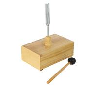 ULTECHNOVO Diapason 512 Hz en Acier Maillet en Caoutchouc, Accessoire Pédagogique pour Expérience de Résonance Acoustique, Compatible Haut-parleur en Bois, Matériel Scolaire de Physique