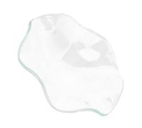 ULTECHNOVO Dish Transparent Ondulé pour Réchaud De Cire Plat à Huiles Essentielles Support De Lampe Électrique Accessoire Décoratif pour Aromathérapie