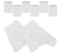 ULTECHNOVO Disques de Coton Épais pour Démaquillage Doux à Motif Perlé Lot de 8 Coton Pur Blanc pour Soins Quotidiens et Artistes Tatoueurs