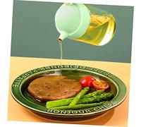 ULTECHNOVO Distributeur Huile Verre Transparent avec Couvercle Fuite Bouteille Doseuse pour Huile Olive Vinaigre et Sauce Soja Récipient de Cuisine Pratique et Facile à Nettoyer