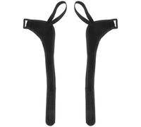 ULTECHNOVO Dragonne de Bâton de Ski en Polyester Noir, Paire de Bracelets Anti-dérapants pour Bâtons de Randonnée, Réduit la Fatigue du Bras en Activités Sportives Extérieures