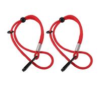 ULTECHNOVO Dragonnes Réglables pour Ski Rouge 25 Cm, Cordon Anti-perte Léger pour Moufles Adultes, Accessoires de Sports D'hiver et Activités Plein Air, Lot 1 Paire