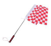 ULTECHNOVO Drapeau de Signalisation pour Sécurité Sol Aéroportuaire Utilisé Personnel de Coordination avec Tissu Résistant et Poignée Ergonomique