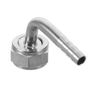 ULTECHNOVO Écrou Hexagonal Inox Coudé 90 Degrés pour Robinet de Bière | Raccord 8mm Fileté Standard G 5/8, Remplacement Rapide, Débit Stable, Usage Pub et Restaurants