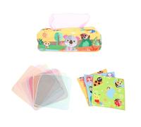 ULTECHNOVO Éducatif pour Tout-Petits en Peluche Boîte à Mouchoirs, Stimule Compétences Motrices et Favorise L'apprentissage Sensoriel Dès la Naissance
