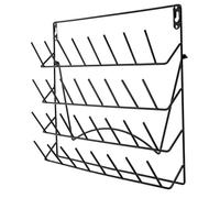 ULTECHNOVO Égouttoir Mural En Fer Solide Pour Verrerie De Laboratoire Panneau Perforé, Support Amovible De Séchage, Équipement De Paillasse Adapté Aux Tubes à Essais Et Béchers, Rangement Industriel