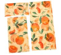 ULTECHNOVO Emballages Alimentaires Solide à La Cire D’Abeille 3 Feuilles Réutilisables Tissu Alimentaire Écologique Conservation des Aliments Frais Cuisine Maison Écologique