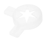 ULTECHNOVO Embout de Biscuit Hexagonal pour Machine à Glace, Plastique Blanc, Compatible Sorbetière Multifonctionnelle, Accessoire Décoratif pour Pâtisserie, Pièce Détachée pour Usage