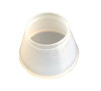 ULTECHNOVO Embout de Raquette de Tennis en Silicone Blanc, Prise Ferme | Support pour Doigts, Retrait Facile, Réduit la Fatigue de Main, pour Entretien de Raquette et Baseball