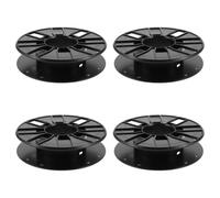 ULTECHNOVO Enrouleur de Câble Polyvalent 4pcs en Plastique Noir 0,25kg pour Rangement Filament Imprimante 3d Design Moderne et Gain de Place