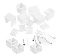 ULTECHNOVO Ensemble 12 Supports pour Stores Romains et Vénitiens Rail 2,5 CM Vis Incluses pour Installation Flexible en Intérieur et Extérieur