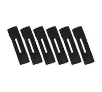 ULTECHNOVO Ensemble 6 Pcs Bandeaux Rotatifs Noirs pour Chignons Torsadés Femmes, Accessoires Coiffure Polyvalents, Bandeau Extensible pour Cheveux, Sport et Usage Quotidien