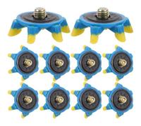 ULTECHNOVO Ensemble Complet de 10 Crampons de Golf en TPU et Fer, Design Élégant, Remplacement Facile pour Chaussures de Golf Offrant Performance Polyvalente sur Herbe et Terrain Sec
