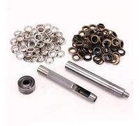 ULTECHNOVO Ensemble de 100 Kit D'œillets et Outil, Ensemble de Boutons à Œillets en Laiton, Diamètre Intérieur 12mm, pour Vêtements et Tentes, Facile à Utiliser, Robuste, Magasin et Centre