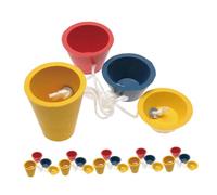 ULTECHNOVO Ensemble De 6 Rubber Golf Tees with Heights for Driving Range Home Training Indoor Outdoor Golf Simulator