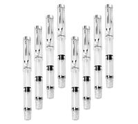 ULTECHNOVO Ensemble de 8 Stylos-plumage à Pointe Flexible Rechargeables en Plastique, pour Calligraphie Artistique et Croquis, Écriture Confortable pour Étudiants et Artistes