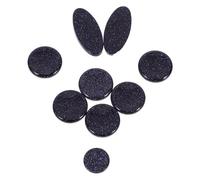 ULTECHNOVO Ensemble de 9 Boutons de Clé pour Saxophones Alto, Ténor et Soprano, Pièces en Coquille Nacrée Bleu Foncé, Accessoires Légers et Solide pour Réparation et Personnalisation