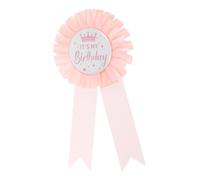 ULTECHNOVO Épinglette D'insigne D'anniversaire Épingle Mignonne Broche D'anniversaire Pour La Fête C'est Ma Broche D'anniversaire Décoration Badge En Fer Blanc Joyeux Anniversaire Rose Le Fer