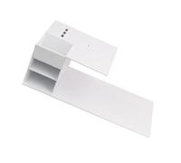 ULTECHNOVO Étagère de Rangement en Acrylique Blanc pour Maquillage Différents Compartiments, Console Pratique pour Salon de Beauté et Usage à Domicile