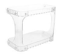 ULTECHNOVO Étagère de Salle de Bain Double Niveau Organisateur de Comptoir Polyvalent pour Rangement de Produits de Beauté et Accessoires Montage Facile sans Outils Design Moderne pour