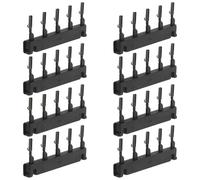 ULTECHNOVO Extensions à Clips pour Cheveux 6d Seconde Génération, 40 Pièces, Outils en Plastique Noir pour Fixation Rapide et Sécurisée D'extensions et Perruques