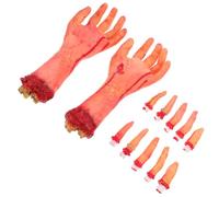 ULTECHNOVO Fausse Main Coupée Halloween en Latex, Décor Réaliste, Farces | Accessoires D'horreur, Décorations de Maison Hantée, Flexible, pour Jar Decor et Outdoor, Adultes