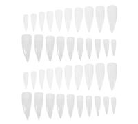 ULTECHNOVO Faux Ongles Autocollants Transparents et Naturels 1000 Pièces Griffes Salon Capsules D’Ongles Fins Résistants en Plastique Robuste Manucure Complète pour Usage Domestique et