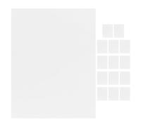 ULTECHNOVO Feuilles de Film Transparent A4 Pet 15pcs Papier Autocollant en Vinyle Imperméable Résistant pour Imprimante Jet D'encre Applications Polyvalentes Artisanat Numérique