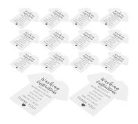 ULTECHNOVO Fiches D’Entretien pour Vêtements en Papier Blanc 300 Étiquettes Lavage pour T-Shirts Format 50 Fiches par Paquet Guide Instructions de Lavage pour Boutique et Usage