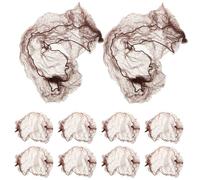 ULTECHNOVO Filets à Chignon Élastiques 10 Pcs, Maille Fine 7 Mm, Couleur Café, Maintien Cheveux Fins Et Épais, Accessoires Cheveux Pour Infirmières, Danseuses, Usage Professionnel Et Quotidien