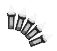 ULTECHNOVO Filtre de Pompe à Eau Micro 9mm en Acier Inoxydable Filet Noir, Facile à Installer pour Pompe Submersible et Tube en Silicone, Lot de 5 Pièces