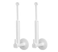 ULTECHNOVO Fixateur de Rideaux Blanc PS 2 Pièces Multi-Usage pour Rideaux Utilisation Horizontale et Verticale pour Salon et Salle de Bain