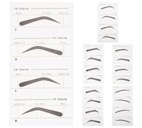 ULTECHNOVO Gabarit Jetable pour Sourcils de Maquillage Autocollants pour Sourcils pour Femmes 6 Pièces en Papier Design Délicat Facile à Utiliser Ranger pour Maquillage