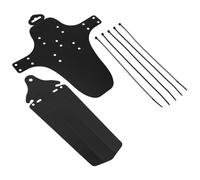 ULTECHNOVO Garde-Boue Vélo Pliable et Flexible en Plastique Noir, Compatible et Arrière Forme 3D pour Protection la Boue en VTT