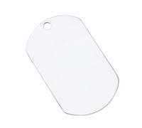 ULTECHNOVO Gravure 10pcs Plaques D'identification en Aluminium Argenté Design Solide et Forme Originale pour Porte-clés DIY