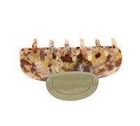 ULTECHNOVO Grosse Pince à Cheveux pour Femmes en Acétate de Cellulose Effet Écaille de Tortue Taille Large Pince Antidérapante pour Cheveux Épais et Bouclés Accessoire Coiffure