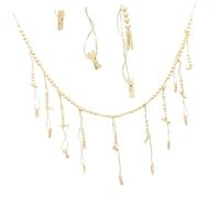 ULTECHNOVO Guirlande De Perles Bois pour Décoration Murale Porte-Photos Suspendu Rustique Cadre Photo Style Ferme pour Bureau