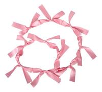 ULTECHNOVO Guirlande Décorative à Nœuds en Tissu Rose Poudré 1 Pièce Accessoire Photo de Fête pour Décoration Murale Bannière Suspendue Polyvalente pour Saint-Valentin et Événements