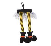 ULTECHNOVO Halloween Witch Legs Hanging Decorations with Spider Webs Spooky Indoor and Outdoor Halloween Props for Party Photo Decor and Lightweight