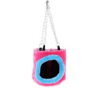 ULTECHNOVO Hamac Couleur Aléatoire pour Chinchillas et Cochons d'Inde en Coton Chaud et Portable, Grotte Suspendue Isolante Taille S 11x14 Cm pour l'hiver pour Petits