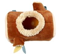 ULTECHNOVO Hamac pour Cobaye et Hamster Confortable et Chaud en Tissu Marron, Lit Suspendu Doux pour Maison ou Animalerie