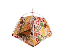ULTECHNOVO Hamac Suspendu pour Perroquet en Toile Or, Pliable et Sûr, Offrant Un Refuge Confortable pour Oiseaux sur Porte ou Escalier