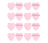ULTECHNOVO Houppette à Poudre de Cœur Rose, Lot de 50 Pièces, Texture Confortable en Mousse et Flocage, Design Multifonctionnel pour Fond de Teint et Maquillage du Visage