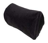 ULTECHNOVO Housse de Coussin Cylindrique Velours Cristal Noir Taie de Coussin de Tête de Voiture Réutilisable Protection pour Oreiller Cervical Décorative et Confortable Cadeau pour Voiture