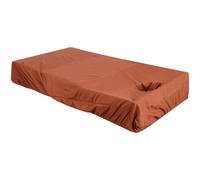 ULTECHNOVO Housse de Table de Massage Élastique Marron en Polyester Réutilisable, Drap de Massage Lavable pour Salons de Beauté et Hôpitaux, Accessoire de Spa Confortable