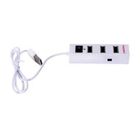 ULTECHNOVO Hub Couleur Aléatoire en Abs Blanc Multiport USB 4 Ports Adaptateur USB Ligne D'extension pour Ordinateur pour Bureau et Maison
