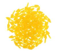 ULTECHNOVO Inserts Becs d'oiseaux Plastique Jaune 7X14 MM, Lot de 100, Accessoires de Bricolage pour Figurines Animaux et Peluches, pour Projets Créatifs DIY
