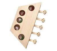 ULTECHNOVO Interactif pour Chaton en Bois Naturel, Souris Solide pour Jouer à L'intérieur, Stimule L'activité et Favorise Le Bien-Chaton