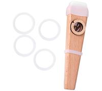 ULTECHNOVO Kazoo en Bois Fiable pour Débutant, Instrument Portable Facile à Jouer, Compatible avec Guitare et Ukulélé, 1 Set Adapté à Tous Âges