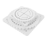 ULTECHNOVO Kit 4pcs Disques de Tissage Rond et Carré en Eva Léger et Réutilisable pour Tricot de Corde DIY Fabrication de Bracelets et Macramé